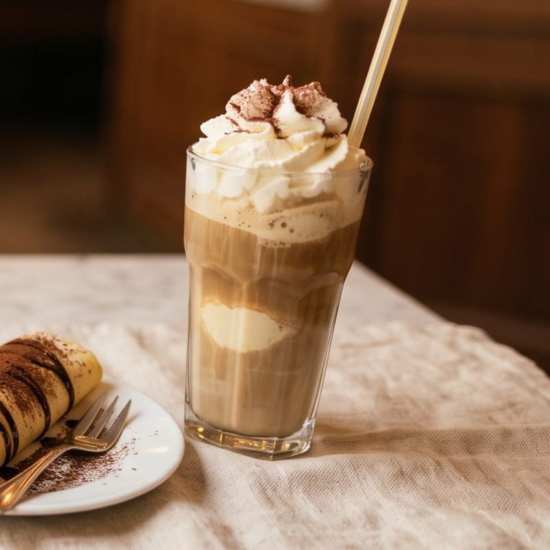 Eiskaffee mit Schlagobers
