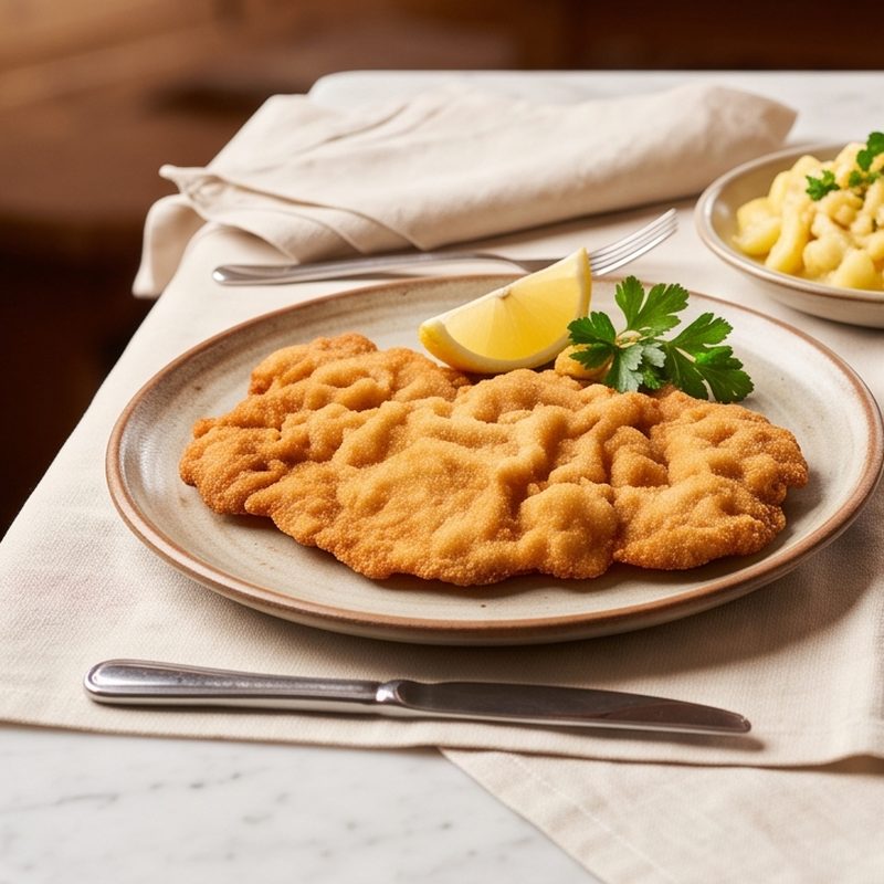 Wiener Schnitzel vom Schwein mit Kartoffelsalat