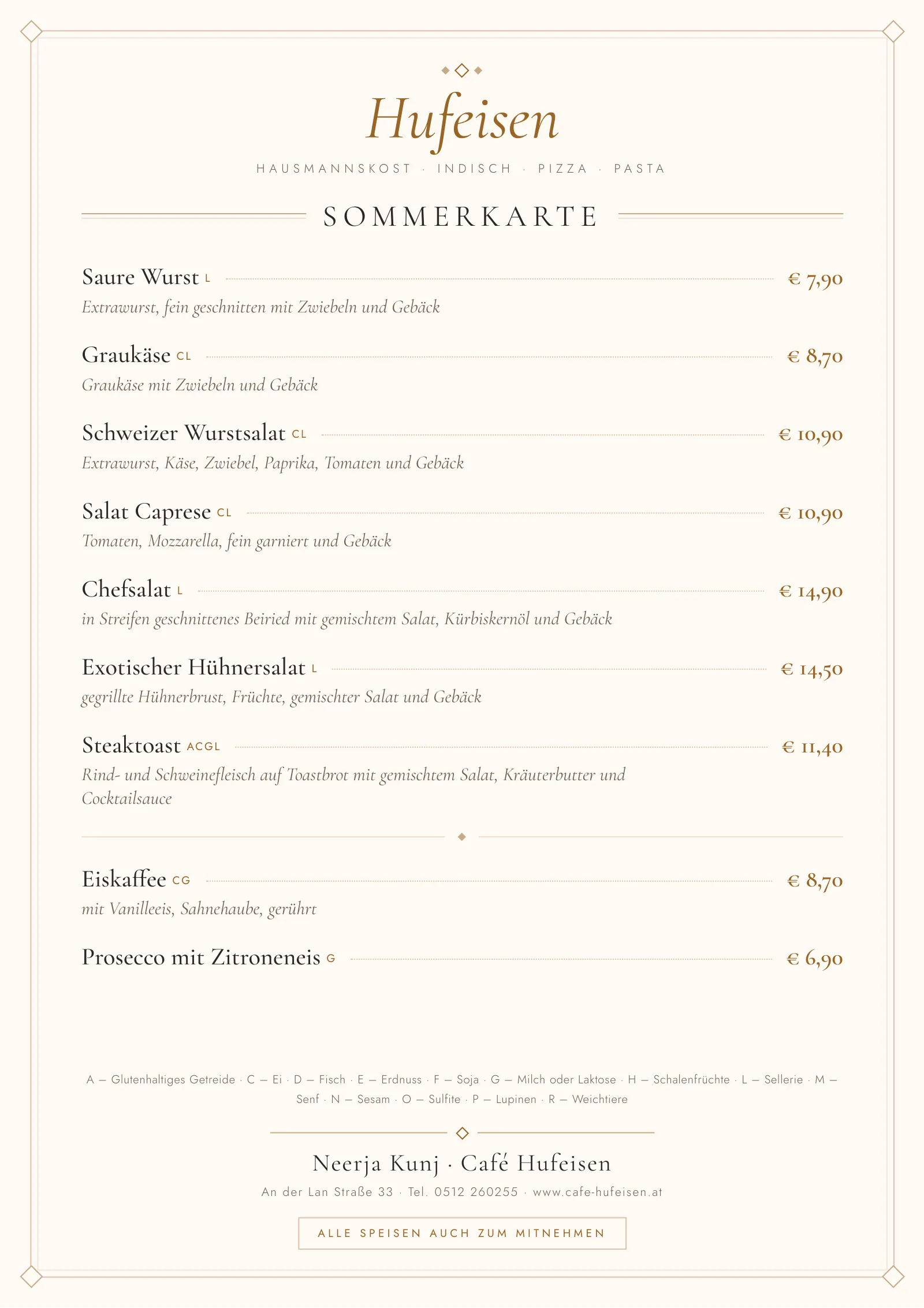 Sommerkarte – Seite 1 von 1